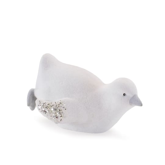 Melrose White Mini Penguin Figurines with Glitter Wings Set